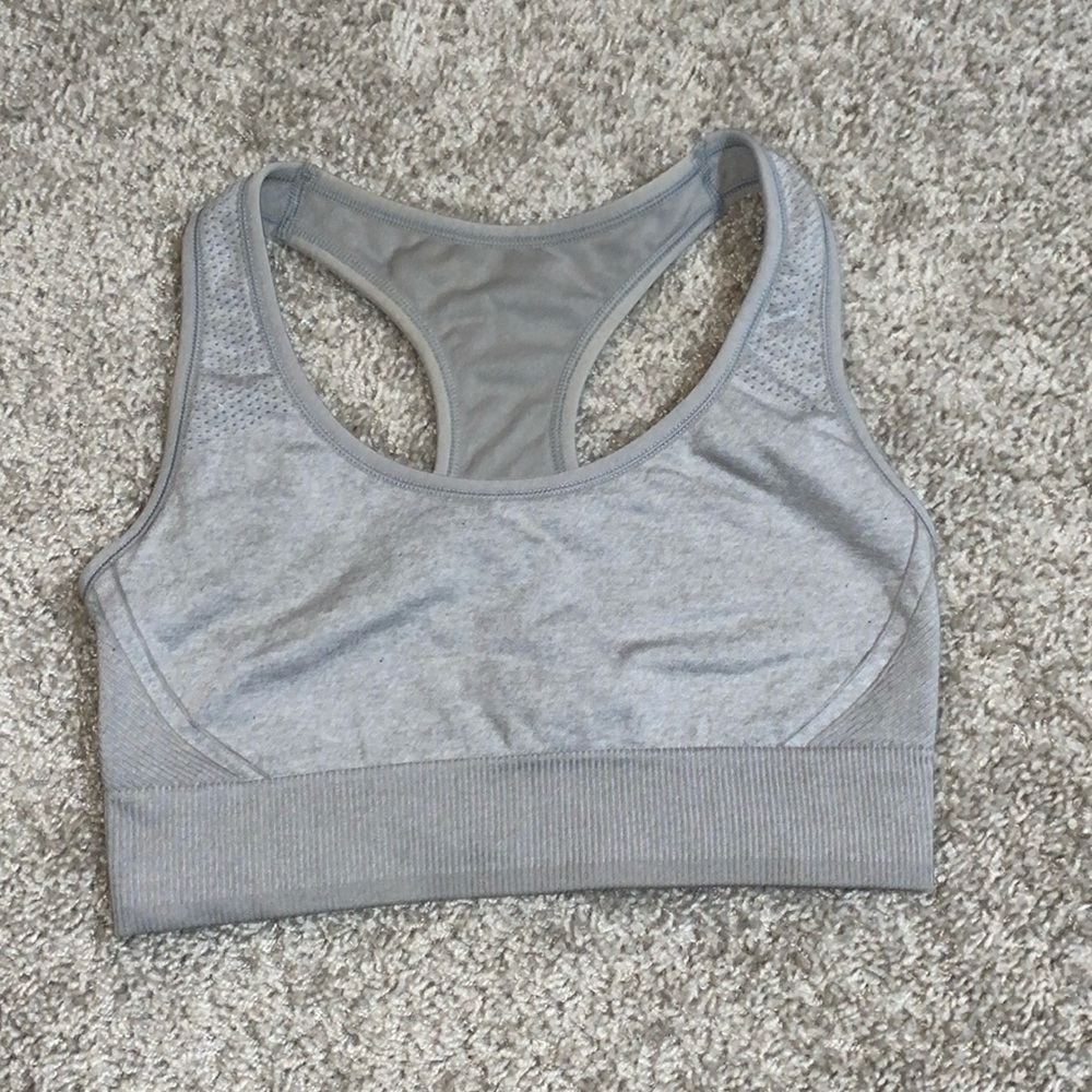 Gray Sports Bra